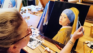 Meisje met de Parel workshop resultaat